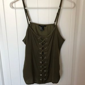 Forever 21 olive tank top